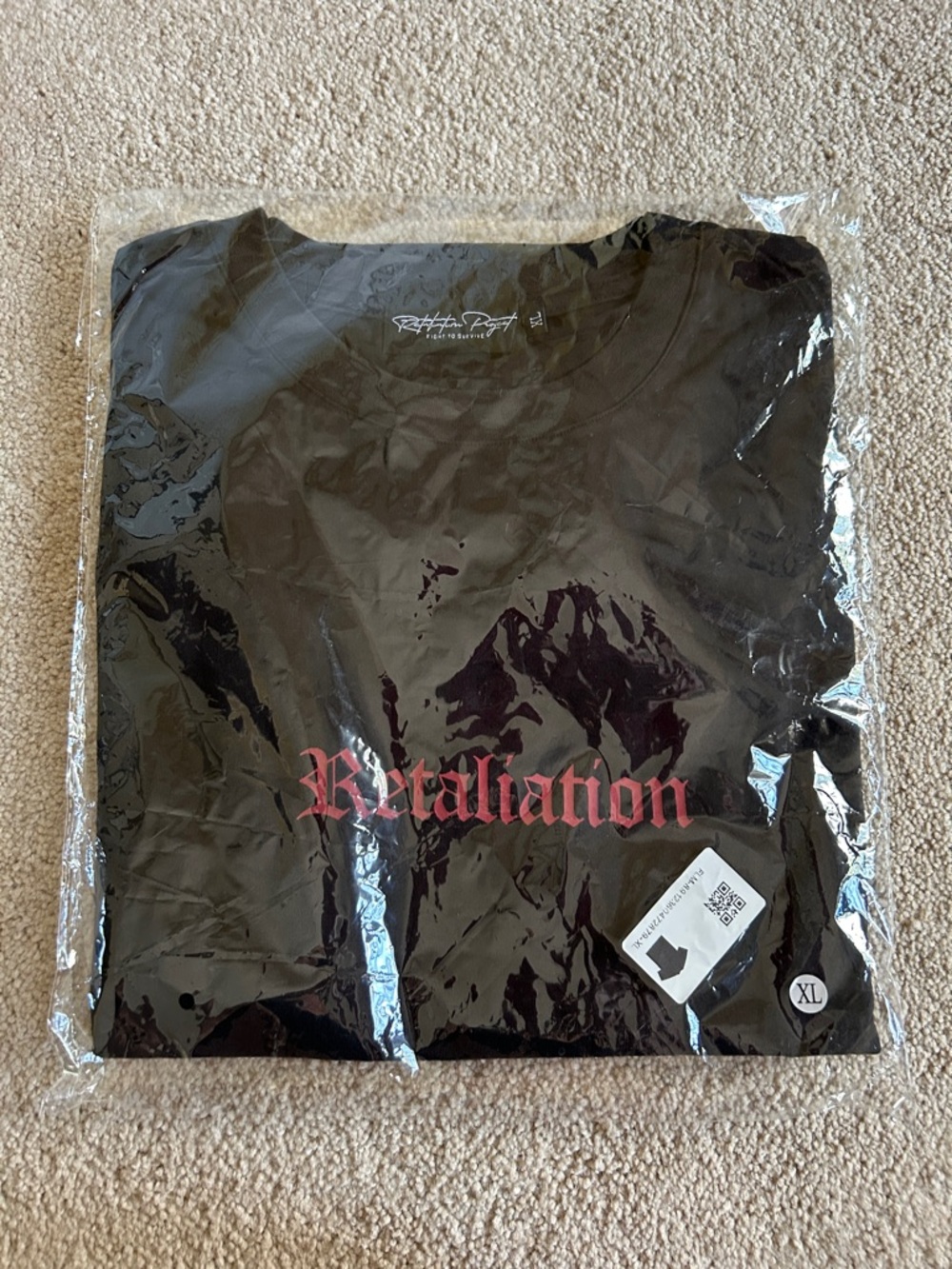 Brand New Retaliation Project Pump Cover Tee in XL.